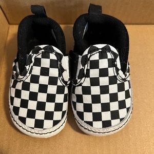 Size 2c Checkerboard baby Vans softbottons
